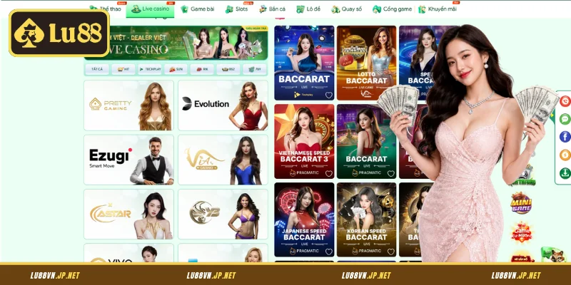 Các game live casino Lu88 không nên bỏ lỡ