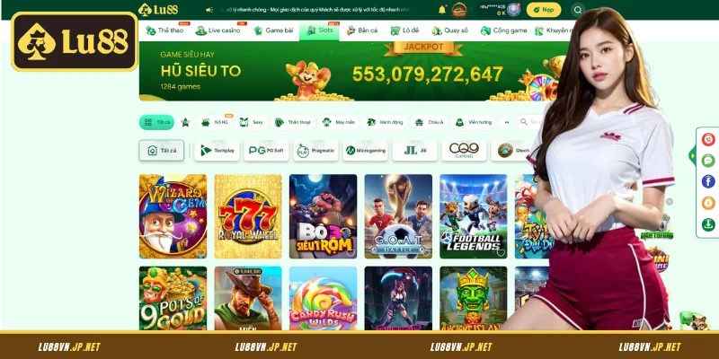 Các game slot Lu88 giao diện sắc nét, đầy kịch tính