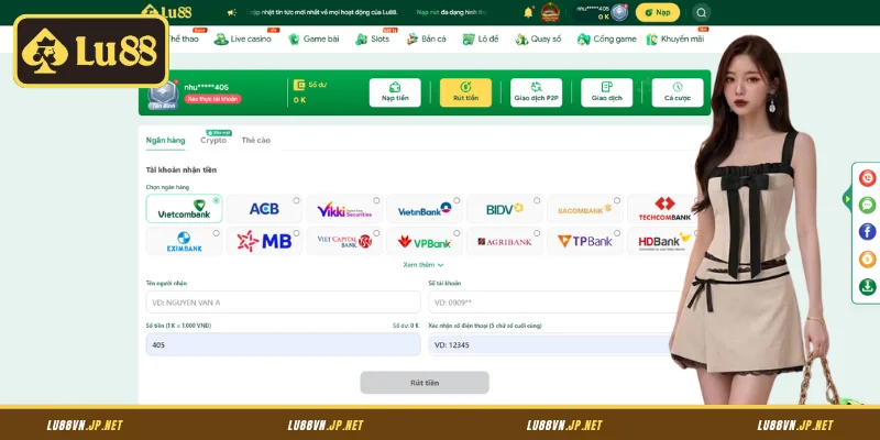 Điều kiện cơ bản cần nắm khi rút tiền Lu88