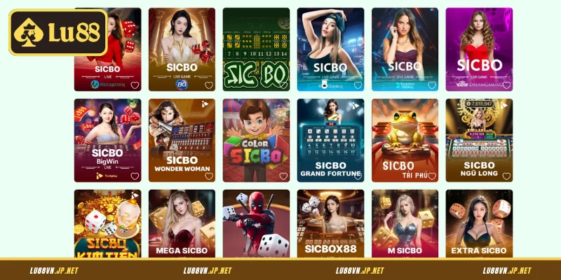 Hệ thống cửa cược Sicbo Lu88 phong phú