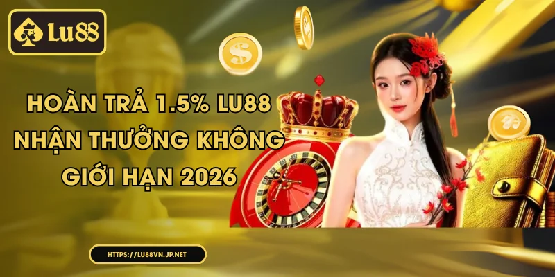 Hoàn trả 1.5% Lu88 Nhận thưởng không giới hạn 2026