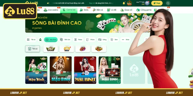 Sơ lược tổng quan về siêu phẩm bài Mậu Binh Lu88